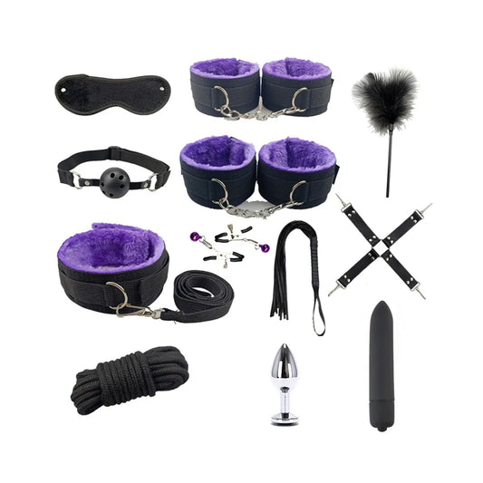 Adult SM Sex Products Women Sex Toys Bdsm Kits Bondage gear Collar Butt Plug Whip Erotic Adult Games Handcuffs for Adults Toys