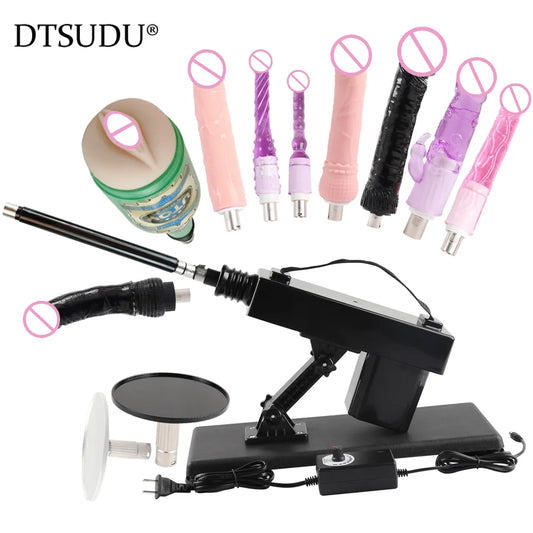 DTSUDU 3XLR Sex Machine with Dildo Attachment for Women and Man Automatic Masturbation Machine Telescopic Sex Toys Products