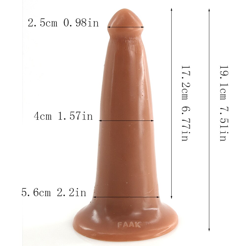 Faak New Large Anal Sex Toys Soft Silicone Anal Plug Prostate Massage For Men Women Vaginal Anal Dilator Butt Plug Sex Products - kinkykings