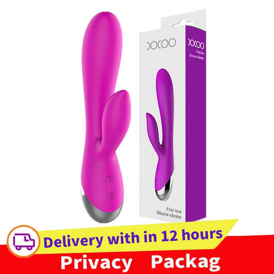 10 Speed G Spot Vibrator USB Rechargeable Powerful Dildo Rabbit Vibrator for Women Clitoris stimulation Massage Adult sex toys - kinkykings
