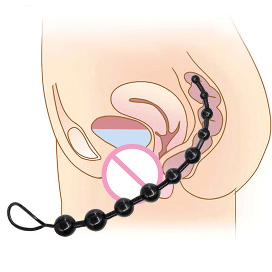 анальные шариJelly Anal Beads Orgasm Vagina Plug Play For Adult Men Women Gay Pull Ring Ball Anal Stimulator Butt Beads Sex Toys - kinkykings