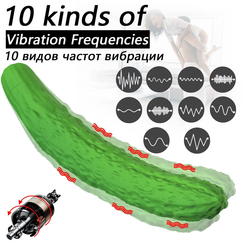 Simulation Vegetable Vibrator For Women Fruit-Shaped Dildos For Female Masturbation Erotic Sex Toy G Spot Clitoris Stimulator - kinkykings