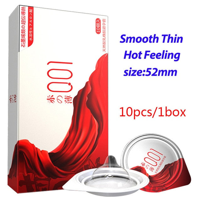 0.01 Ultra Thin Condoms For Men Long Sex Ejaculation Delay Ice Hot Feeling Latex Condom Penis Sleeve Sex Toys For Adults 18 - kinkykings