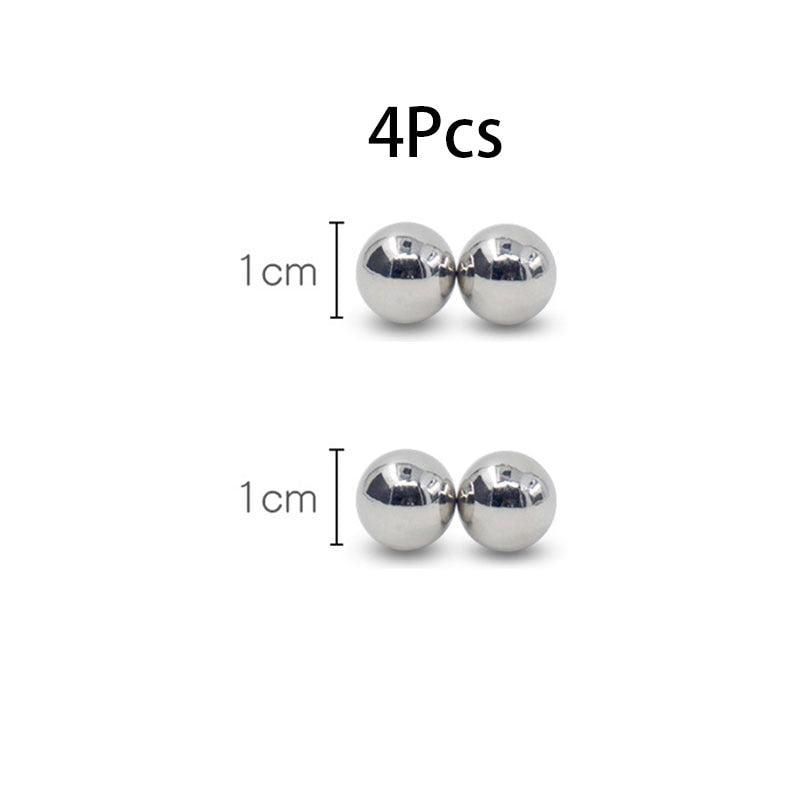 1/2/3/4 Pair Big Powerful Magnetic Orbs Nipple Clamps Big Dildo G-spot Vibrator Stimulate Clitoris Sex Toys For Woman Couples - kinkykings