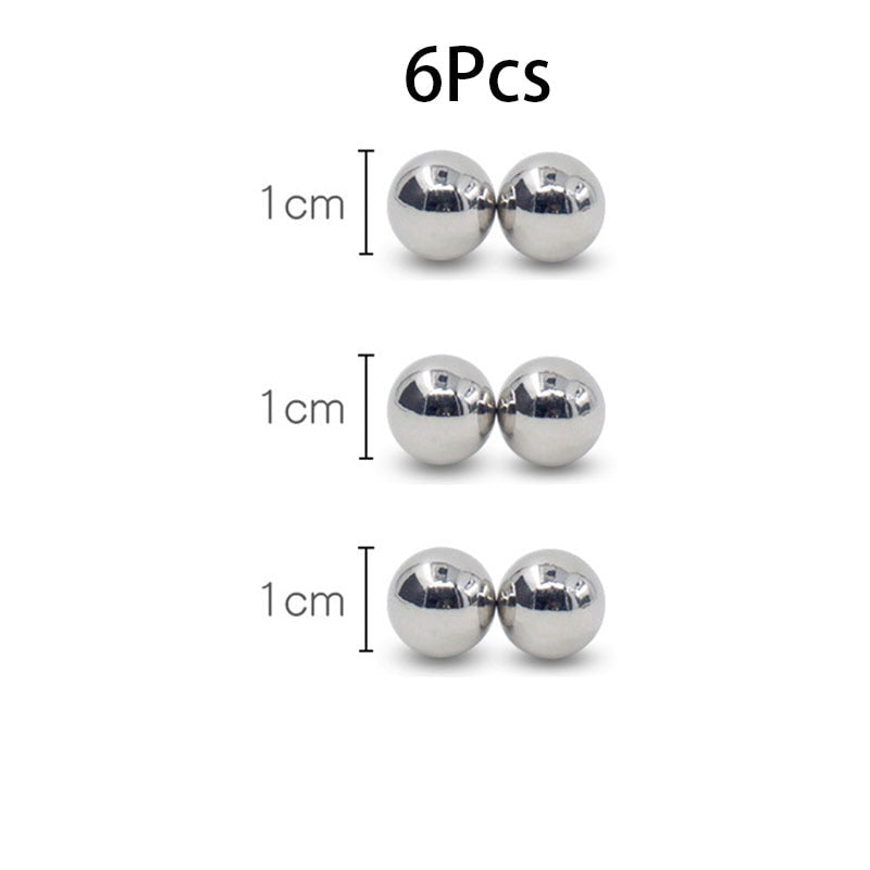 1/2/3/4 Pair Big Powerful Magnetic Orbs Nipple Clamps Big Dildo G-spot Vibrator Stimulate Clitoris Sex Toys For Woman Couples - kinkykings