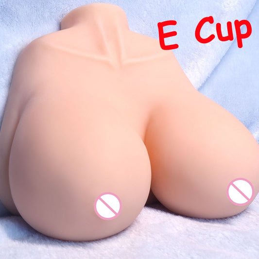 Male Masturbator 3D 1:1 Woman Chest Big Breast Sex Doll Pocket Pussy Realistic Soft Silicone Big Tits E Cup Sex Toys Sex Product - kinkykings