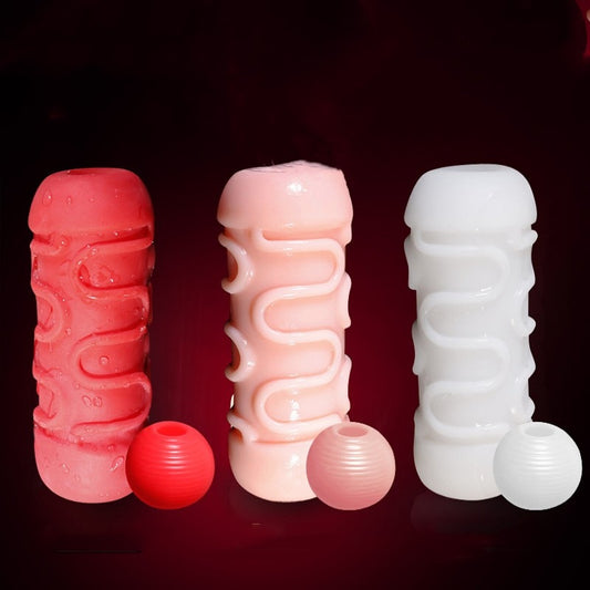 Male Products Penis Exercise Massage Masturbator Adult Sexual Sex Toy Including Massage Ball - kinkykings