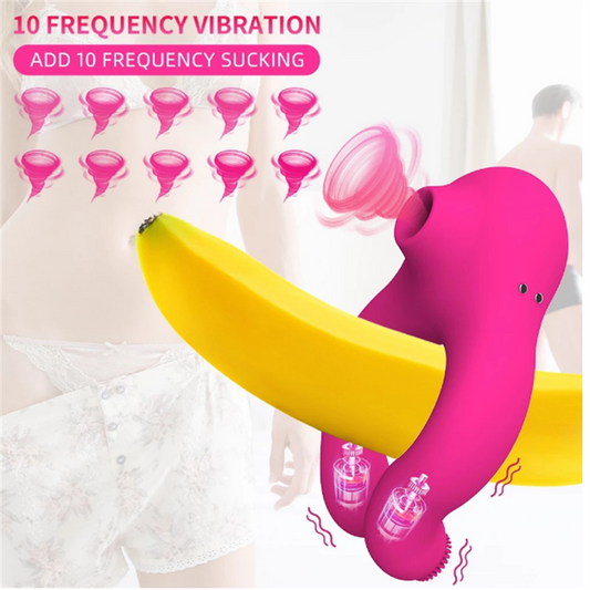 10 Frequency Sucking Vibrator Sex Shop Penis Ring Clit Sucker Cock Ring Adult Products Scrotum Massager Sex Toys for Couple - kinkykings