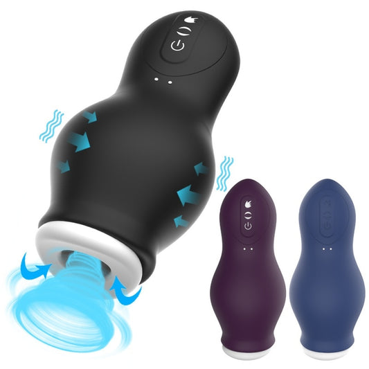 2022 Automatic Male Masturbator Vibration Blowjob Sucking Machine Silicone Vagina Masturbation Cup Sex Toy for Men Adult Product - kinkykings