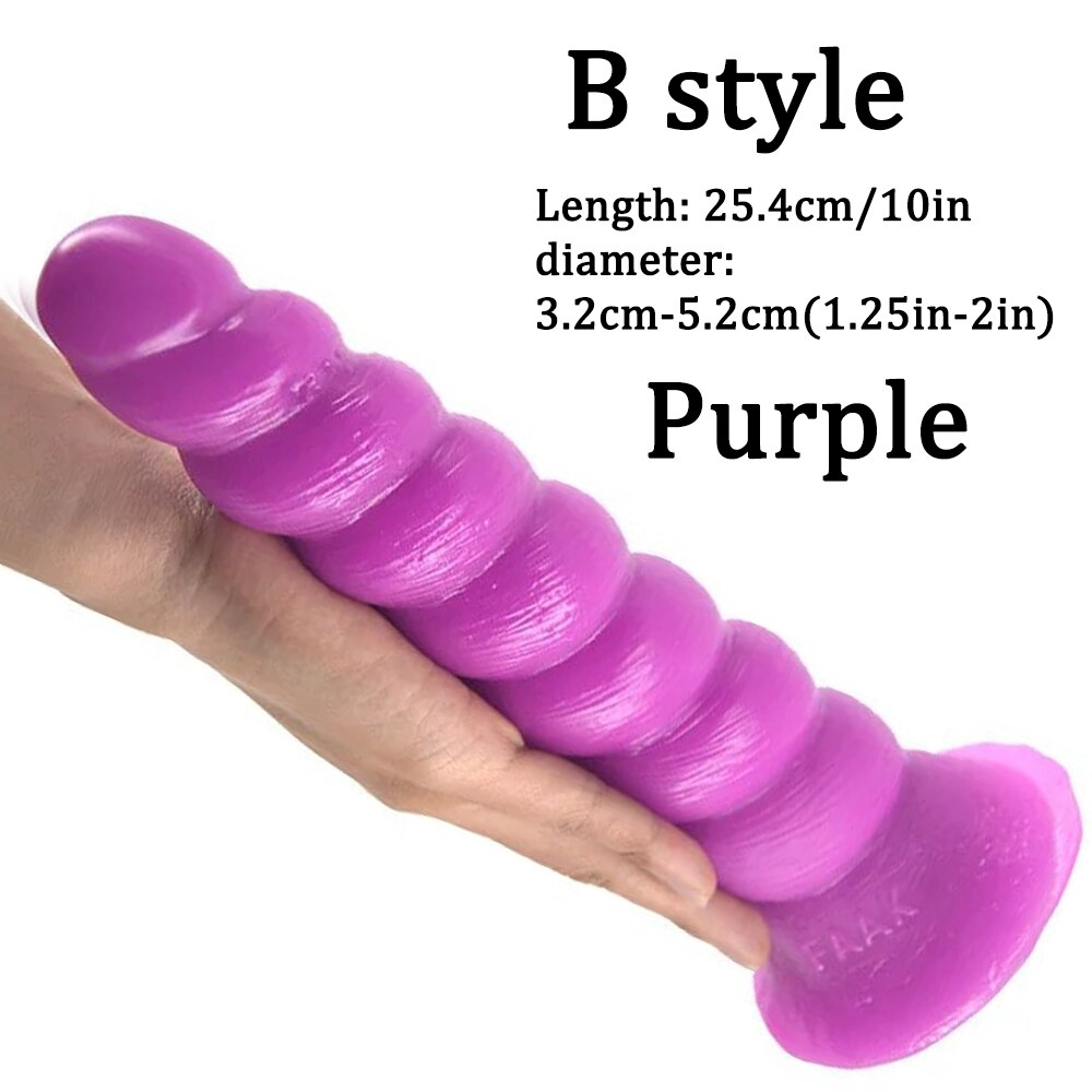 28cm Big anal toys dildo for women vagina anal massage masturbators for men silicone butt plug prostate massager adult sex toys - kinkykings
