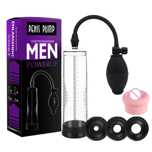 Penis Vacum Enlargement Pump Men Masturbator Penis Sucker Extender Stimulator Sex Toy For Men Dick Up Ejaculation Delay Training - kinkykings