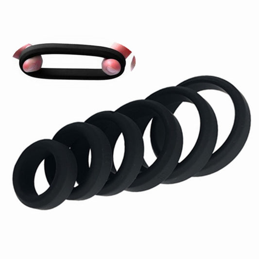 Cockring For Men Cock Ring Scrotum Ball Stretcher Silicone Dick Belt Testicles Lock Semen Delay Rings For Penis Sex Tool For Men - kinkykings
