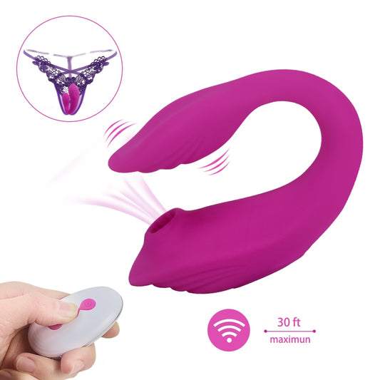 10 Modes Wearable Vagina Sucking Vibrator G Spot Clit Sucker Nipple Clitoris Stimulator Remote Control Oral Sex Toy For Women - kinkykings