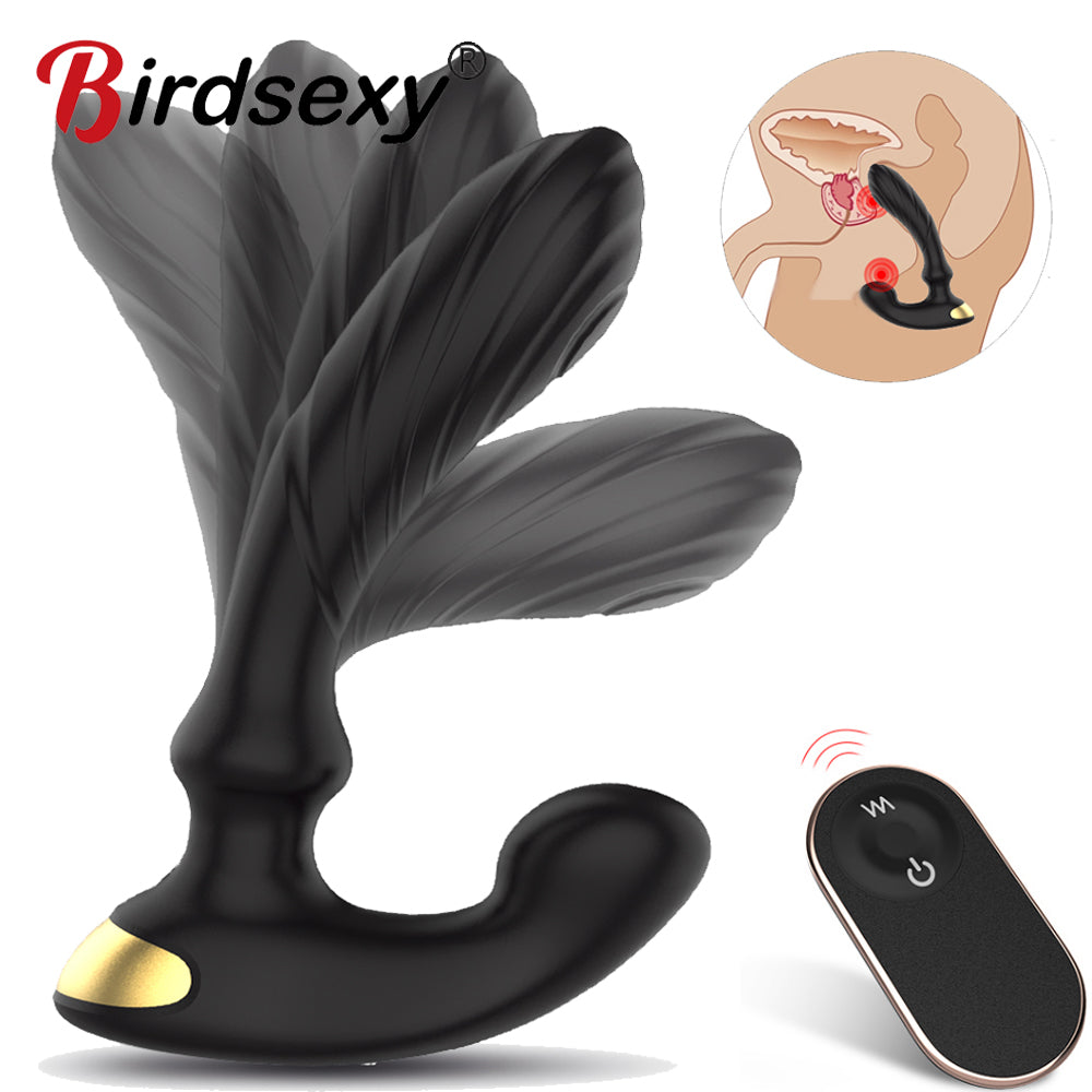 Thumping Male Prostate Massager Anal Butt Plug Vibrators for Men Masturbator Remote Control Dildo Vibrator Sex Toys for Woman - kinkykings